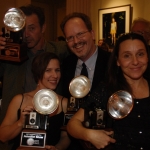 NOPA Volunteer of the Year honorees Bryce Lankard (2006), Jennifer Shaw (2007) Thom Bennett (2008) and Lori Waselchuk (2009) (c) David Rae Morris, 2009