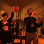 Morgan Sasser and Zack Smith announcing raffle winners (c) David Rae Morris, 2009