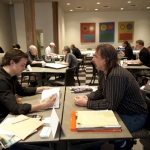 Jason Houston and David Rae Morris, PhotoNOLA Portfolio Reviews, Dec 13, 2009 (c) Samuel Portera