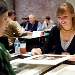Maria Levitsky meets with Natalie Zelt, PhotoNOLA 2009 (c) George Long