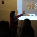Mary Virginia Swanson lectures during PhotoNOLA, December 2009. (c) David Rae Morris