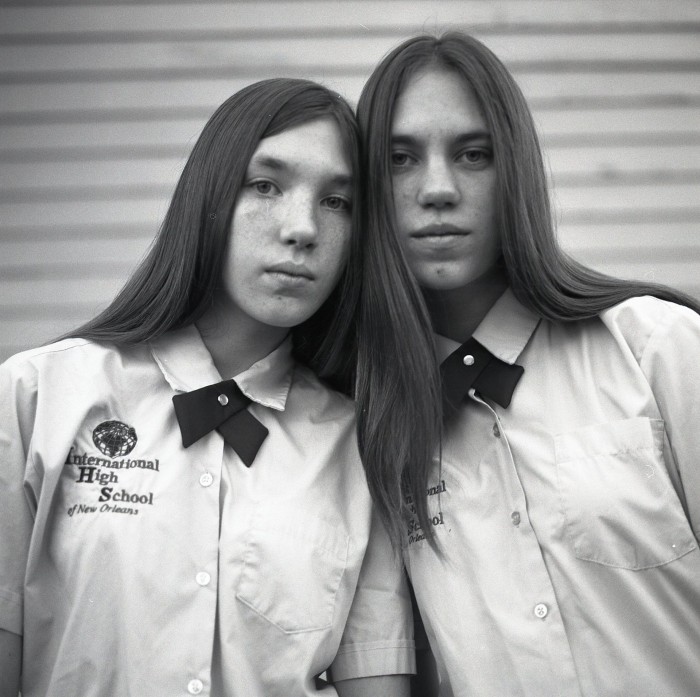 Two School Girls, Dauphine Street, New Orleans by Kevin Kline