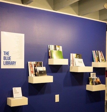 The Blue Library - curated by Tammy Mercure