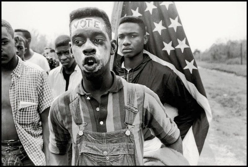 Bruce Davidson - March for voting rights in Selma, 1965