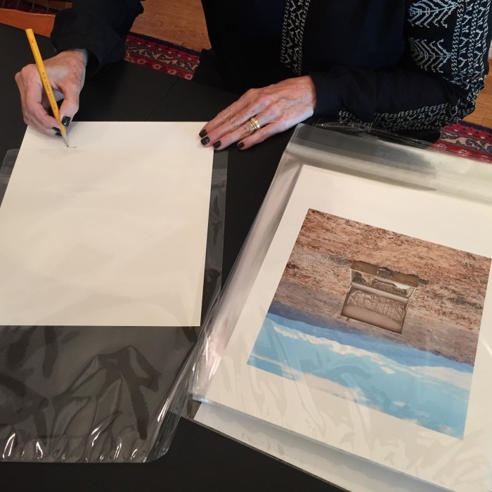 Aline signing prints 2015