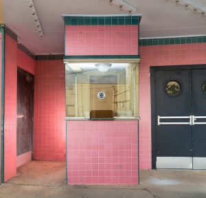 The Ellis Theatre in Philadelphia, Mississippi had a "Colored Entrance" tucked to the left of the ticket booth. It led directly up stairway to the segregated section of the balcony. ©Rich Frishman ALL RIGHTS RESERVED